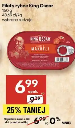 Delikatesy Centrum Filety rybne King Oscar w makreli wybrane rodzaje oferta