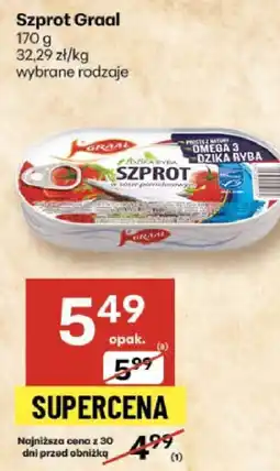 Delikatesy Centrum Szprot Graal wybrane rodzaje oferta