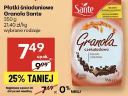 Delikatesy Centrum Płatki śniadaniowo Granola Sante wybrane rodzaje oferta