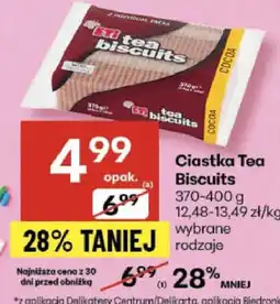 Delikatesy Centrum Ciastka Tea Biscuits wybrane rodzaje oferta