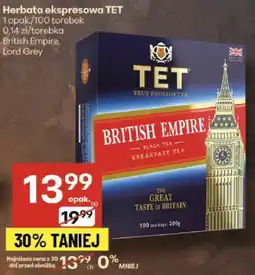 Delikatesy Centrum Herbata ekspresowa TET British Empire, Lord Grey oferta