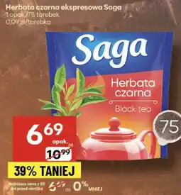 Delikatesy Centrum Herbata czarna ekspresowa Saga oferta