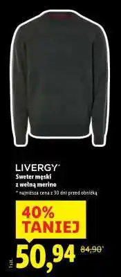 Lidl LIVERGY Sweter męski z wełną merino oferta