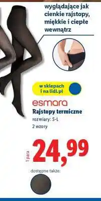 Lidl Esmara Rajstopy termiczne oferta