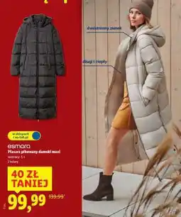 Lidl Płaszcz pikowany damski maxi oferta