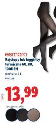 Lidl Rajstopy lub legginsy termiczne oferta