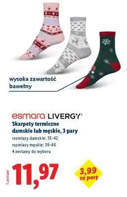 Skarpety termiczne damskie lub męskie, 3 pary