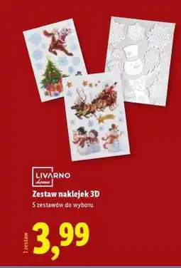 Lidl Zestaw naklejek 3D oferta