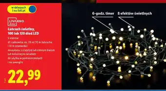 Łańcuch świetlny, 100 lub 120 diod LED