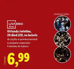 Lidl Girlanda świetlna, 20 diod LED, na baterie oferta