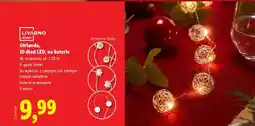 Lidl Girlanda, 10 diod LED, na baterie oferta