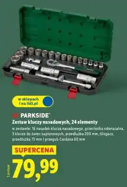 Lidl PARKSIDE Zestaw kluczy nasadowych, 24 elementy oferta