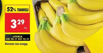 Biedronka Banan na wagę oferta