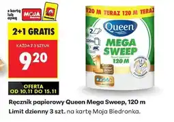 Biedronka Ręcznik papierowy Queen Mega Sweep, 120 m oferta