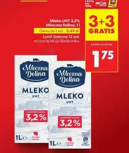 Biedronka Mleko UHT 3,2% Mleczna Dolina, 1 l oferta