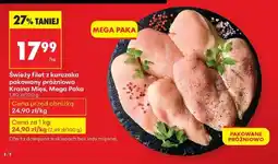 Biedronka Świeży filet z kurczaka pakowany próżniowo Kraina Mięs, Mega Paka oferta