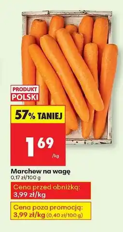 Biedronka marchew na wage oferta