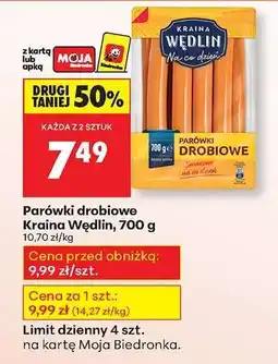 Biedronka Parówki drobiowe Kraina Wędlin 700 g oferta
