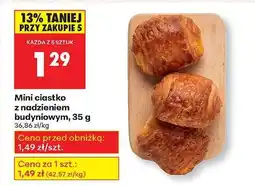 Biedronka Mini ciastko z nadzieniem budyniowym, 35 g oferta