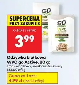 Biedronka Odżywka białkowa WPC go Active, 80 g oferta