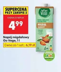 Biedronka Napój migdałowy Go Vege, 1l oferta
