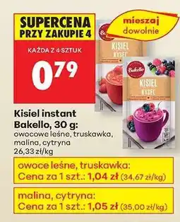 Biedronka Kisiel instant Bakello, 30 g oferta