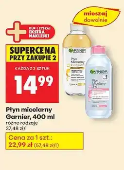 Biedronka Płyn micelarny Garnier 400 ml oferta