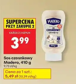 Biedronka Sos czosnkowy Madero , 410 g oferta