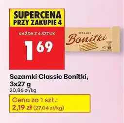 Biedronka Sezamki Classic Bonitki 3x27 g oferta