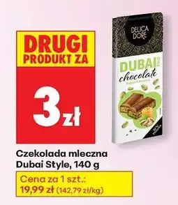 Biedronka Czekolada mleczna Dubai Style, 140 g oferta