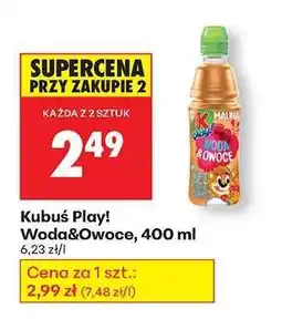 Biedronka Kubuś Play! Woda&Owoce, 400 ml oferta