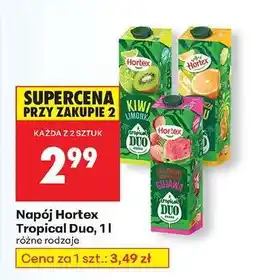 Biedronka Napój Hortex Tropical Duo, 1l oferta