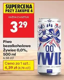 Biedronka Piwo bezalkoholowe Żywiec 0,0 500 ml oferta