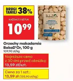Biedronka Orzechy makadamia BakaD'Or 100 g oferta