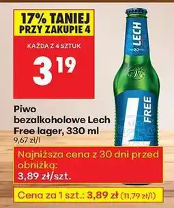 Biedronka Piwo bezalkoholowe Lech Free lager 330 ml oferta