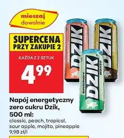 Biedronka Napój energetyczny zero cukru Dzik, 500 ml oferta