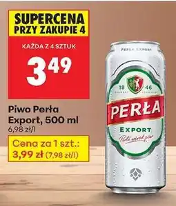 Biedronka PIWO PERŁA EXPORT 500 ML oferta