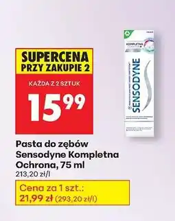 Biedronka Pasta do zębów Sensodyne Kompletna Ochrona, 75 ml oferta