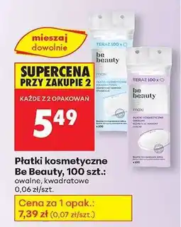 Biedronka Płatki kosmetyczne Be Beauty, 100 szt oferta