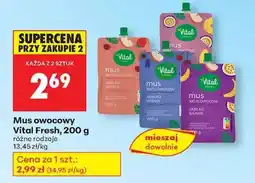 Biedronka Mus owocowy Vital Fresh , 200 g oferta
