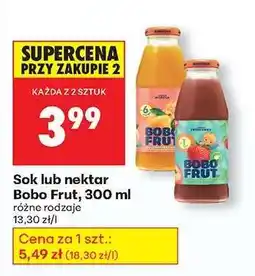 Biedronka Sok lub nektar Bobo Frut, 300 ml oferta