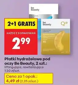 Biedronka Płatki hydrożelowe pod oczy Be Beauty, 2 szt oferta