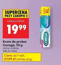 Biedronka Krem do protez Corega , 70 g oferta
