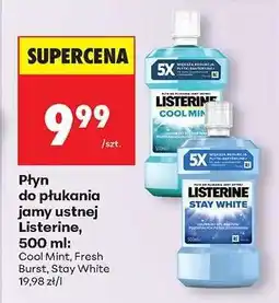 Biedronka Płyn do płukania jamy ustnej Listerine 500 ml oferta
