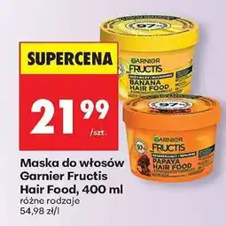 Biedronka Maska do włosów Garnier Fructis Hair Food, 400 ml oferta