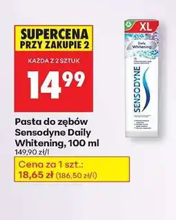Biedronka PASTA DO ZĘBÓW SENSODYNE DAILY WHITENING, 100 ML oferta