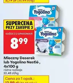 Biedronka Mleczny Deserek lub Yogolino Nestlé, 4x100 g oferta