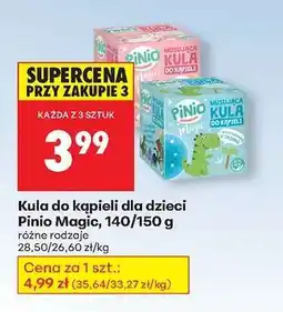 Biedronka Kula do kąpieli dla dzieci Pinio Magic 140/150 g oferta