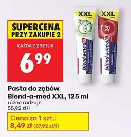 Biedronka Pasta do zębów blend-a-med XXL, 125 ml oferta