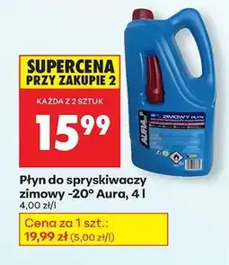 Biedronka Płyn do spryskiwaczy zimowy -20° Aura, 4 l oferta